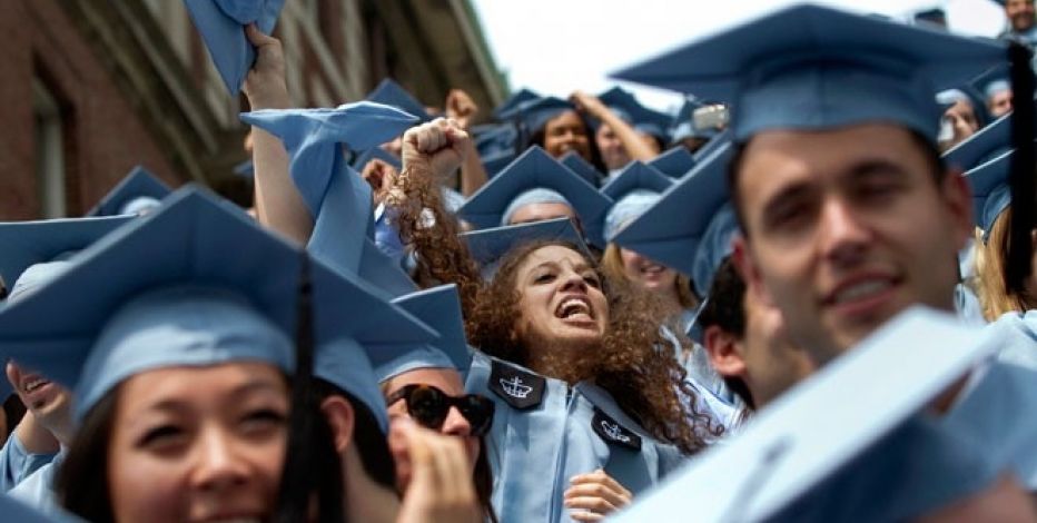 group of college seniors