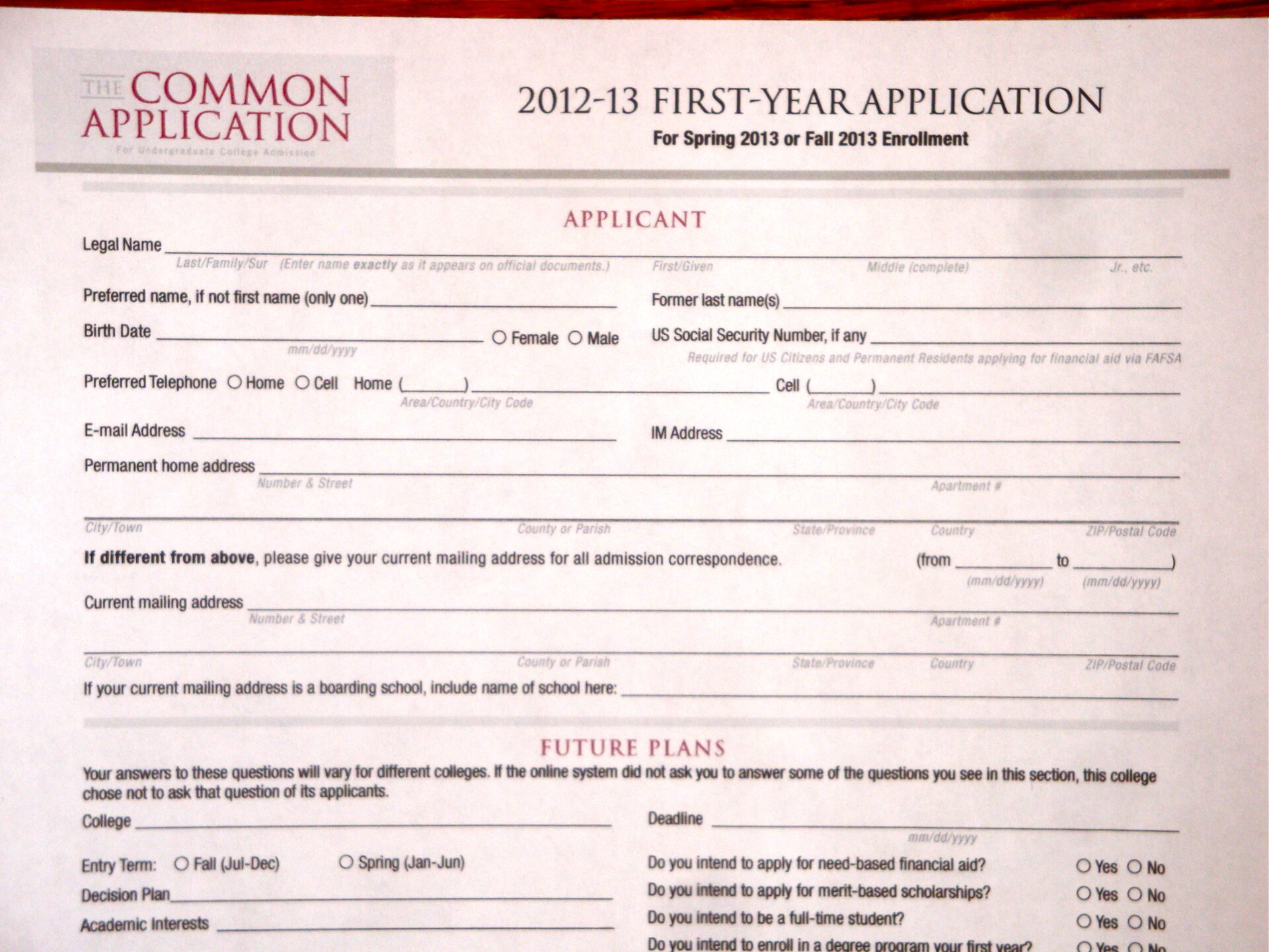 How to apply for a college