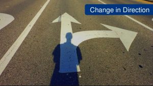change in direction