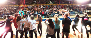 Students in group activities