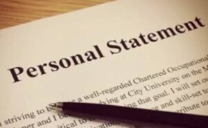 personal statement paper and pen