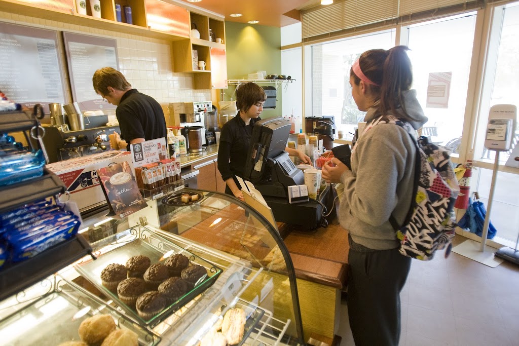 working at cafeteria